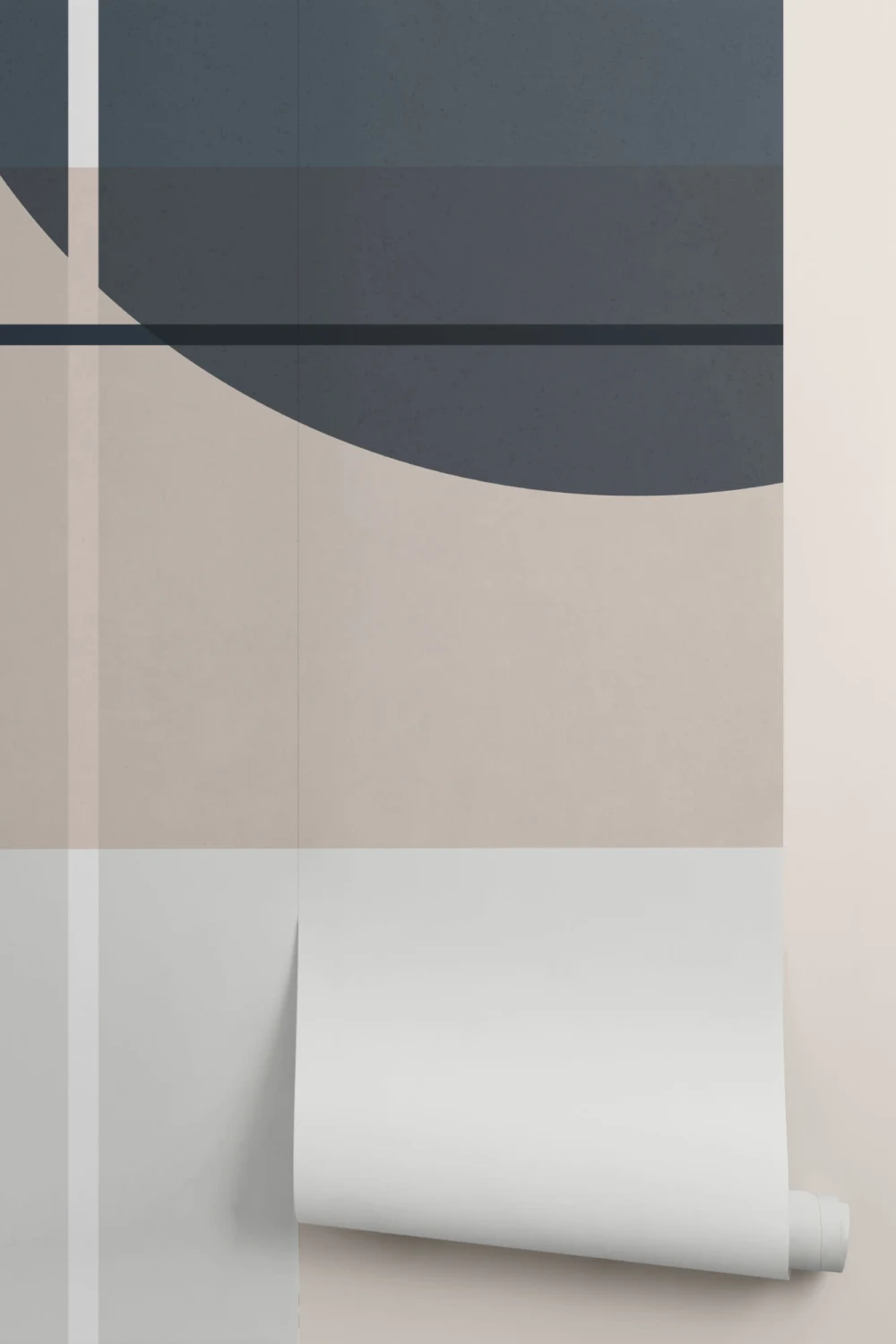 Mid Century Modern Abstract Geometric Wallpaper Mural
