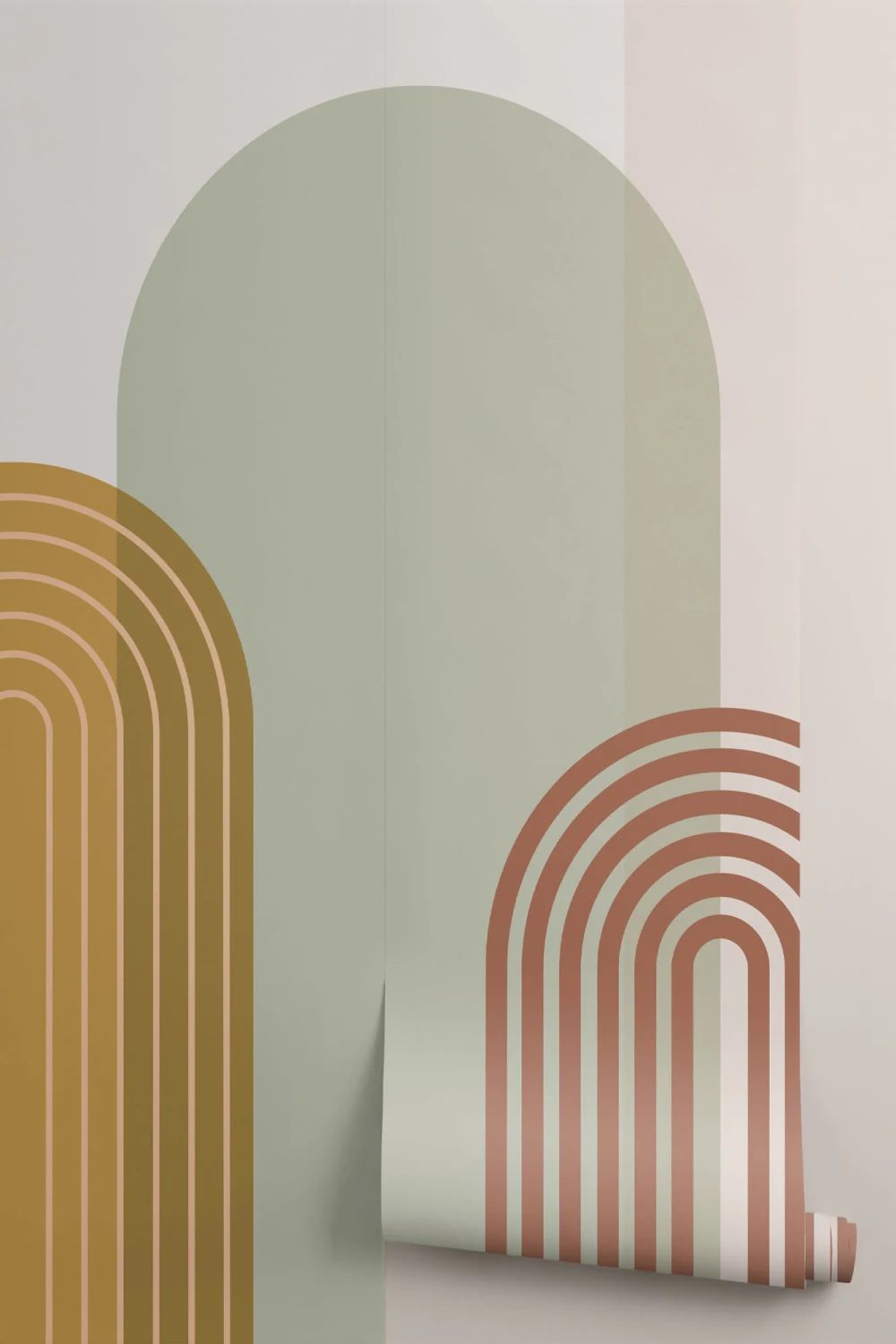 Klassinen retro geometrinen kuvatapetti