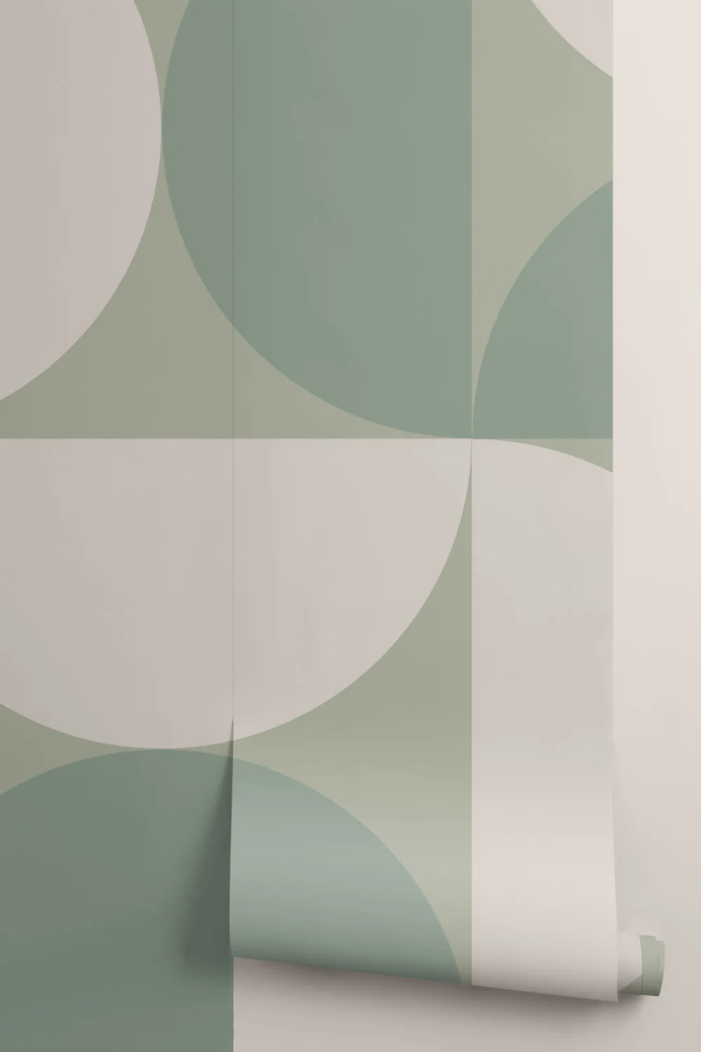 Verde Circle Geometric Wallpaper Mural