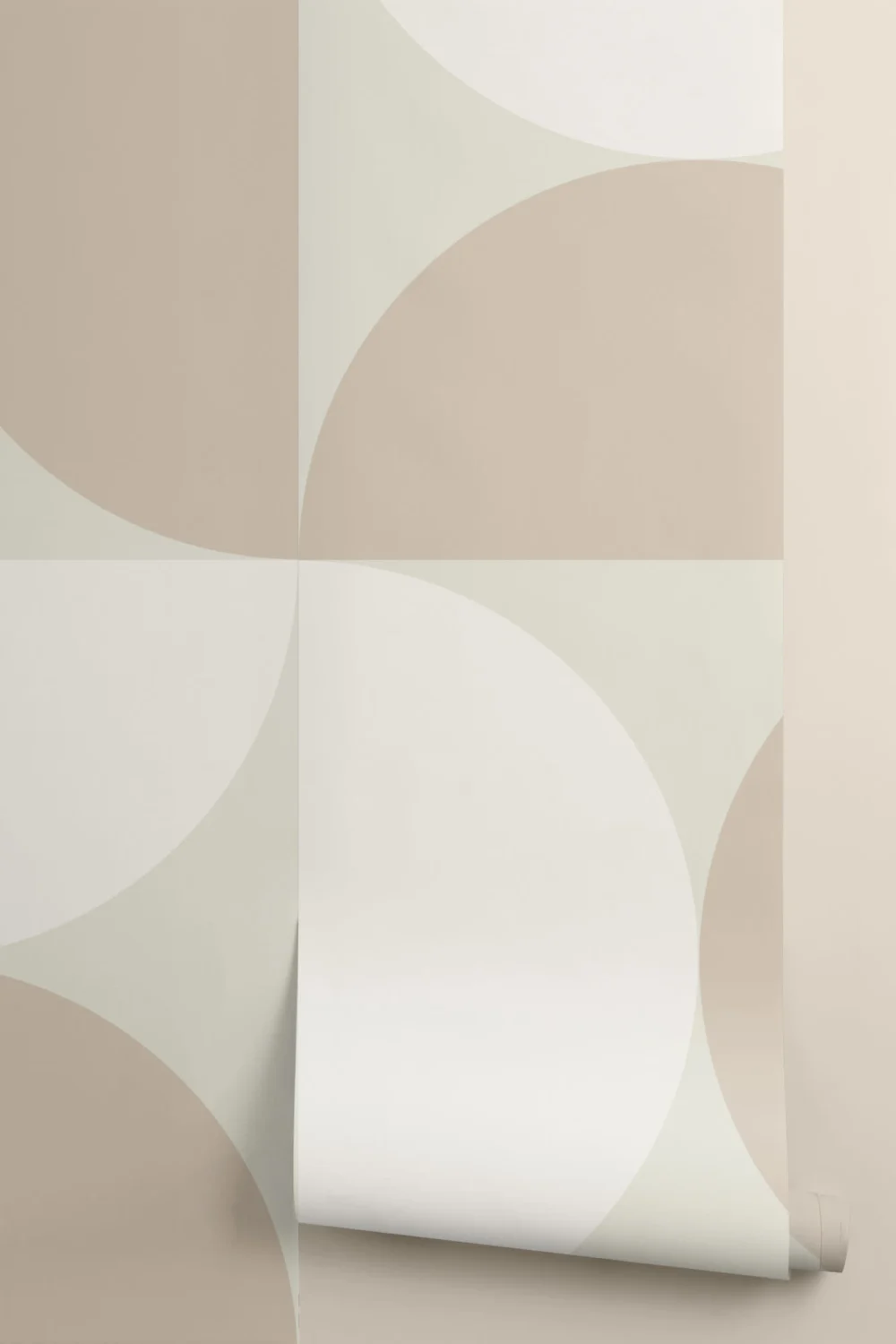 Neutralna fototapeta geometryczna z okręgiem