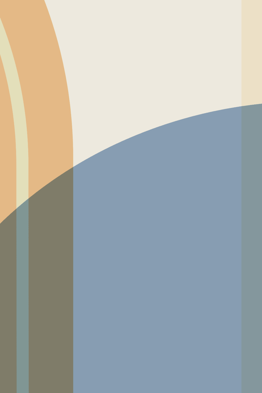 Multi Retro Geometric Arches Mural