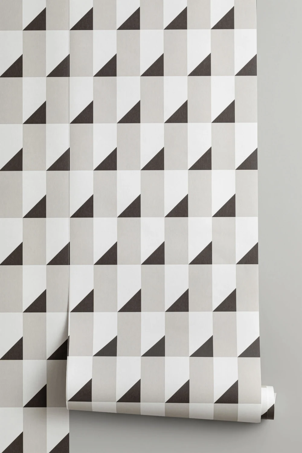Minimalist Geometric 3D Illusion Repeat Pattern Wallpaper