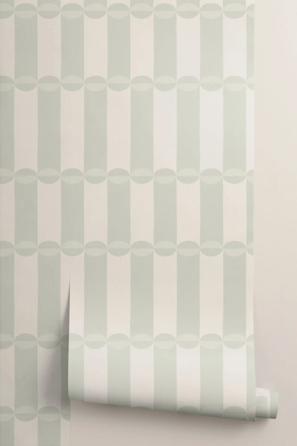 Fototapeta Tubular Sage Geometric Striped Contemporary Calm Mural