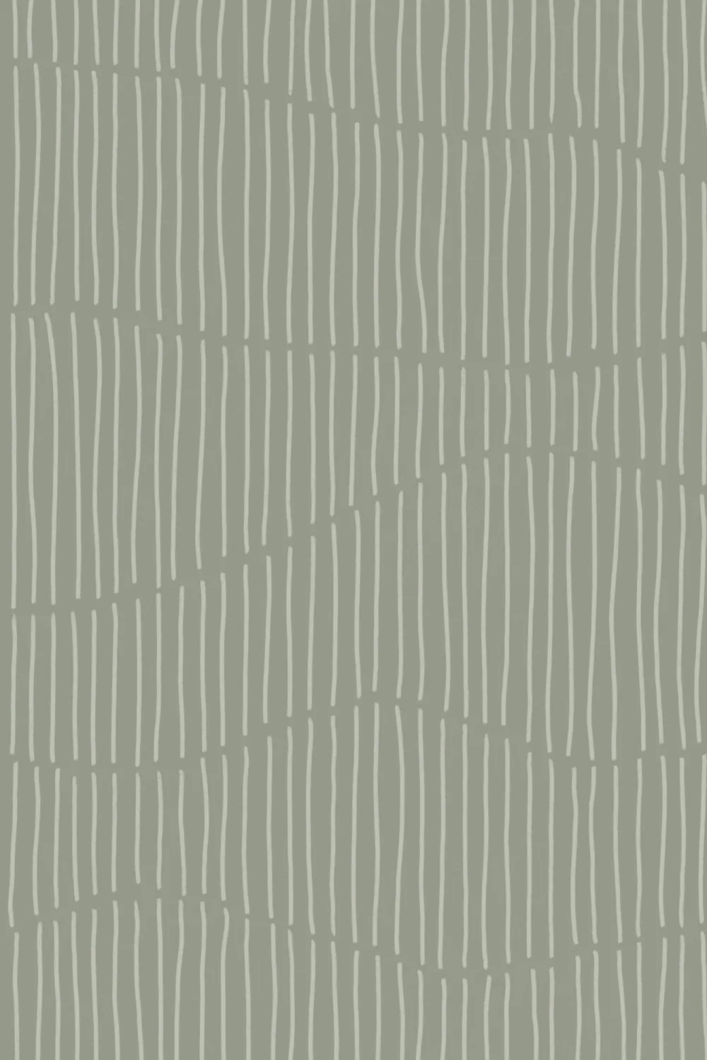 Soft Green Minimalist Wave Pattern Wallpaper Mural