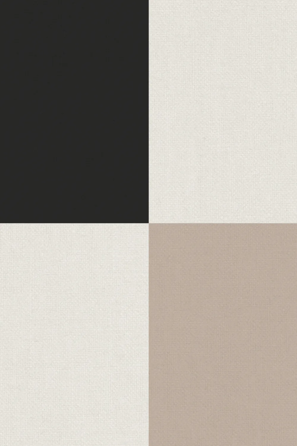 Neutral Checkerboard Geometric Wall Art Mural
