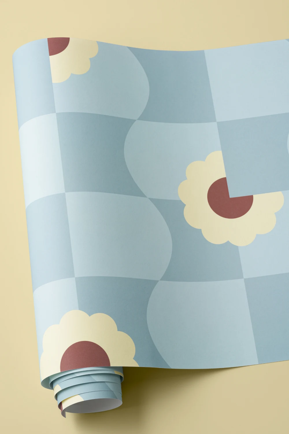 Elizabeth Olwen Petal Pop Blue Wallpaper