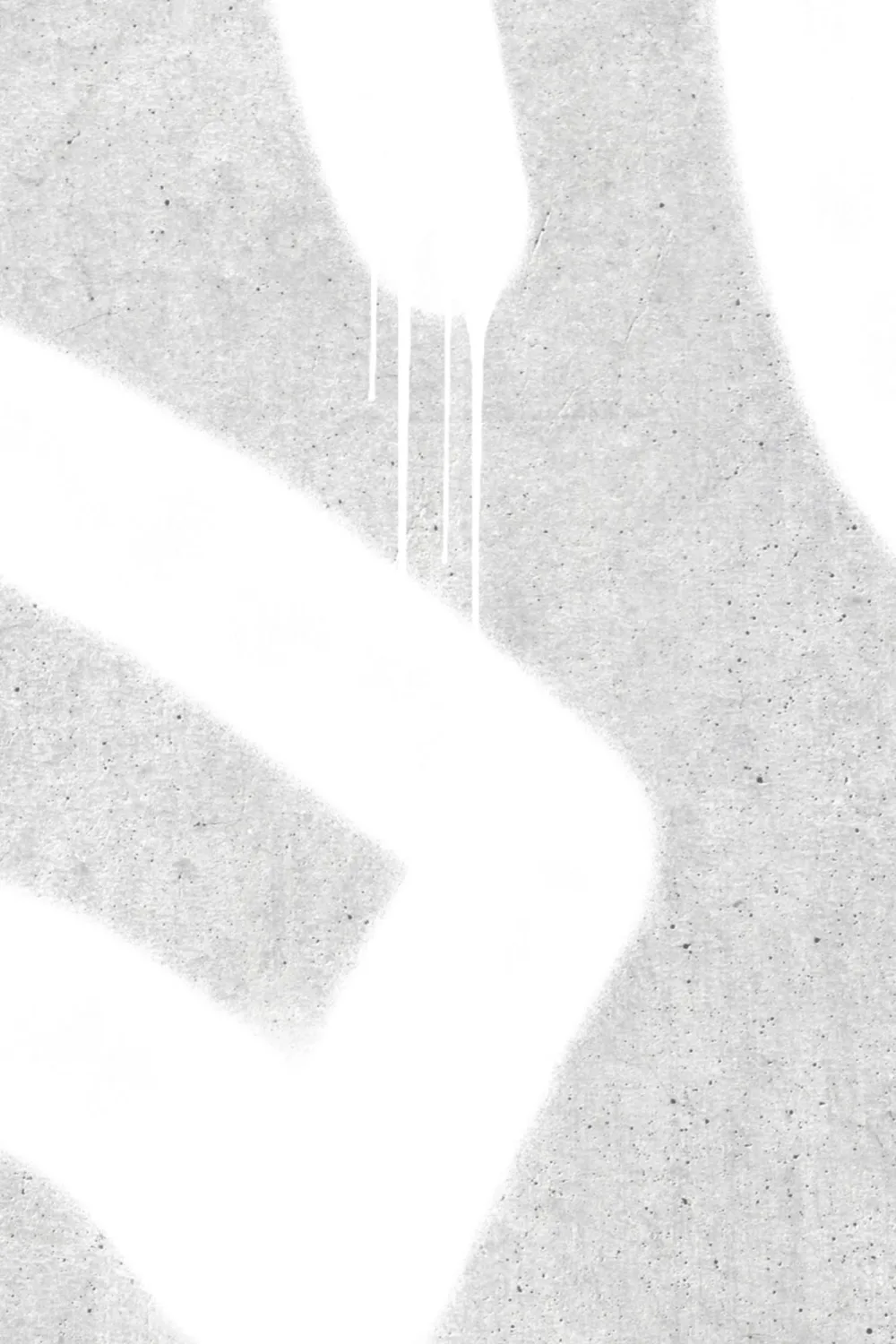 Alb și gri Graffiti efect de beton tapet Mural