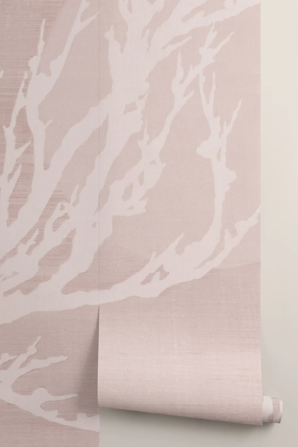 Rosa Yuugen Japanische Natur Minimalistische Fototapete Wandgestaltung