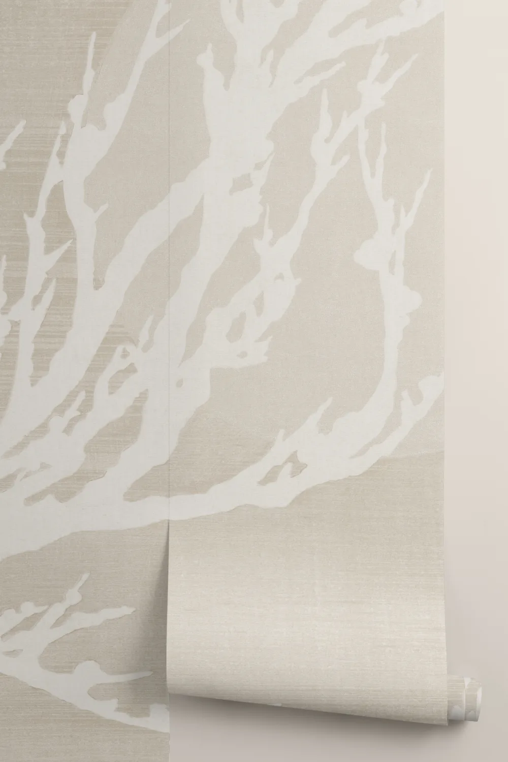 Neutral Japandi Elegant Yuugen Nature Wall Mural