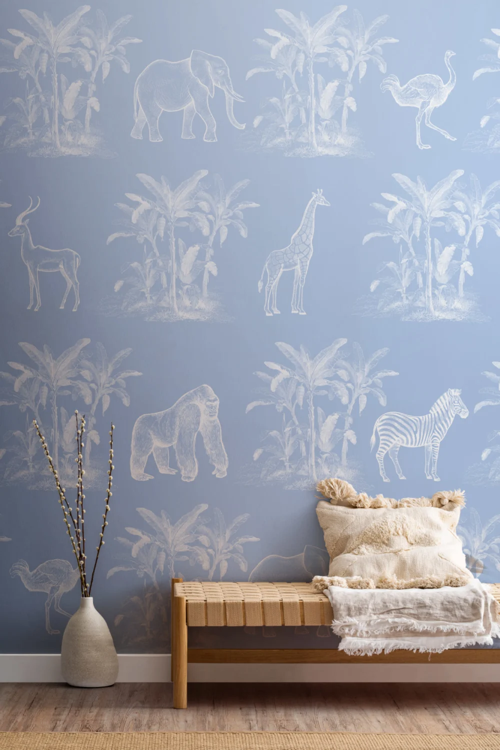 Toile de La Jungle Vintage Explorer Wallpaper Mural