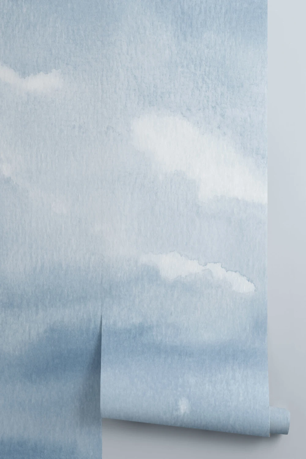 Blå akvarel sky & himmel tapet vægmaleri