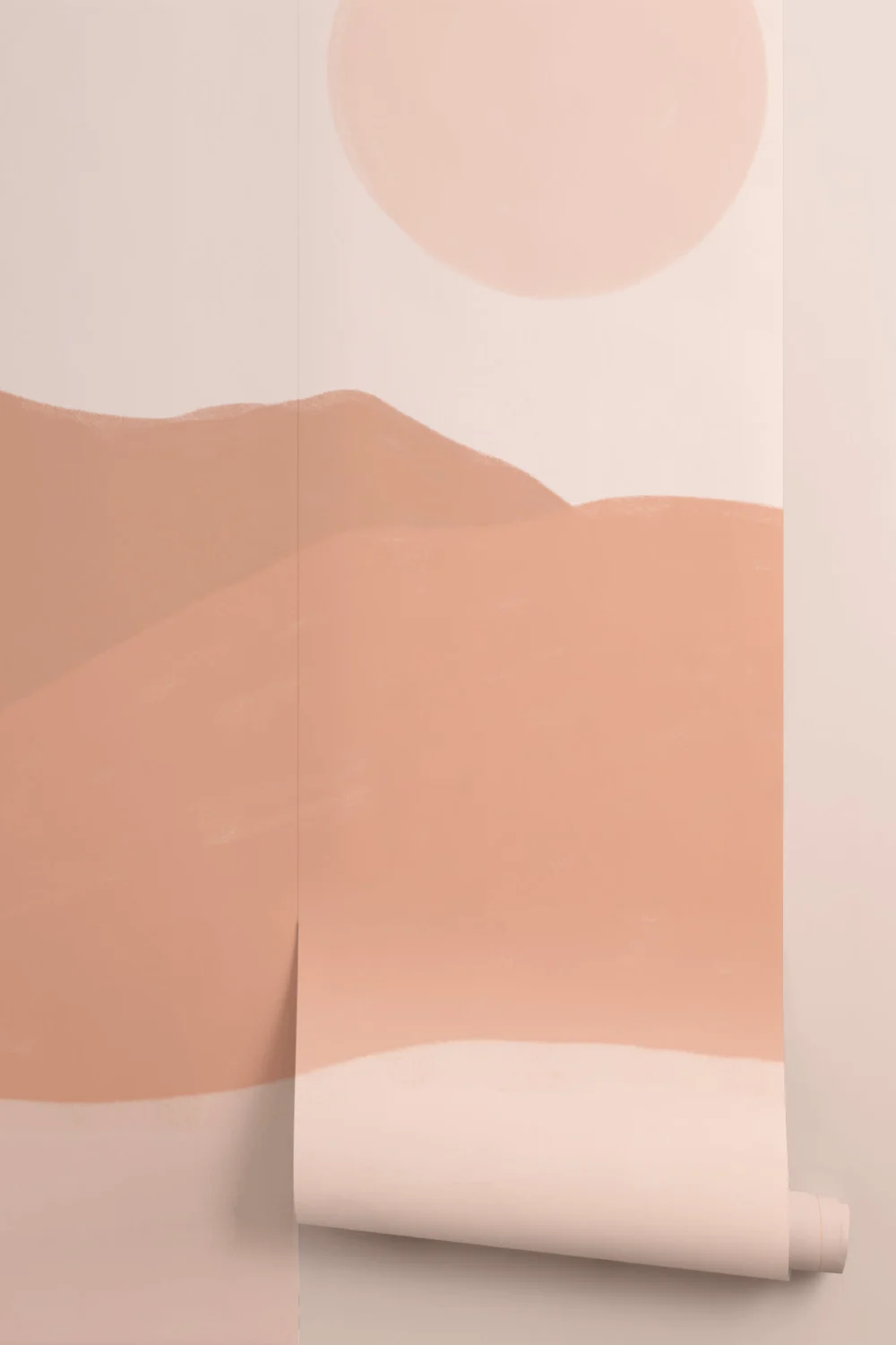 Tone de pământ pictat peisaj deșert Wallpaper Mural