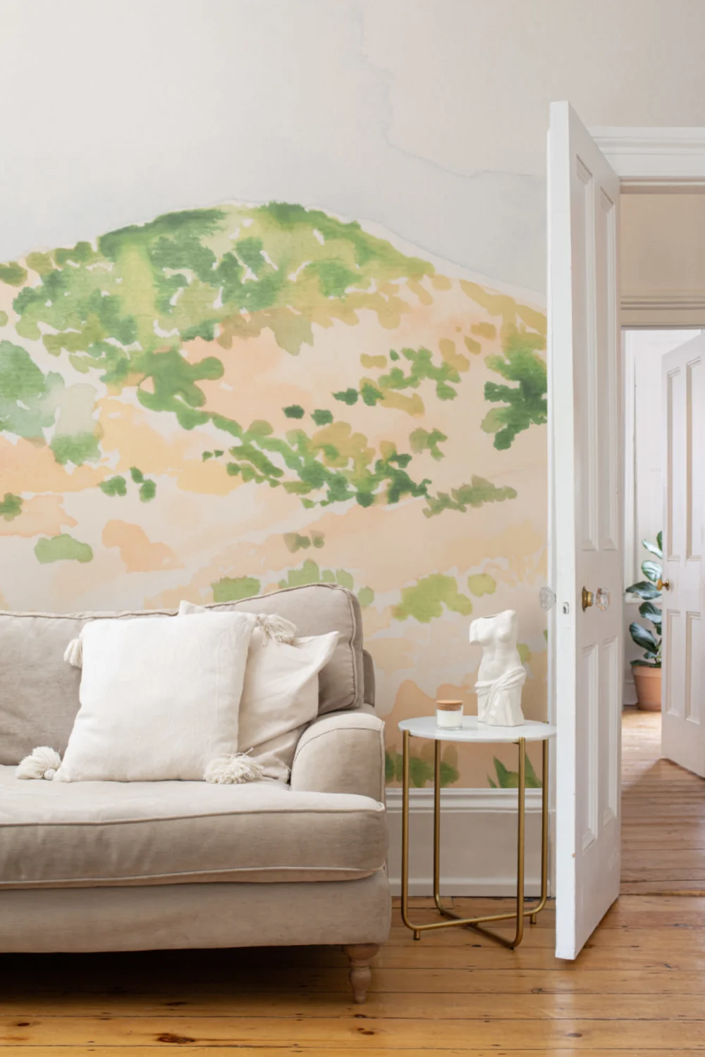 Watercolor Desert Landscape Wallpaper Mural