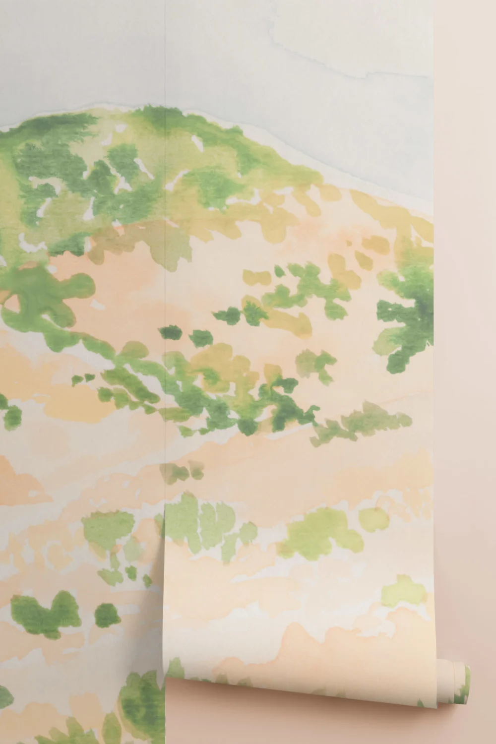 Watercolor Desert Landscape Wallpaper Mural