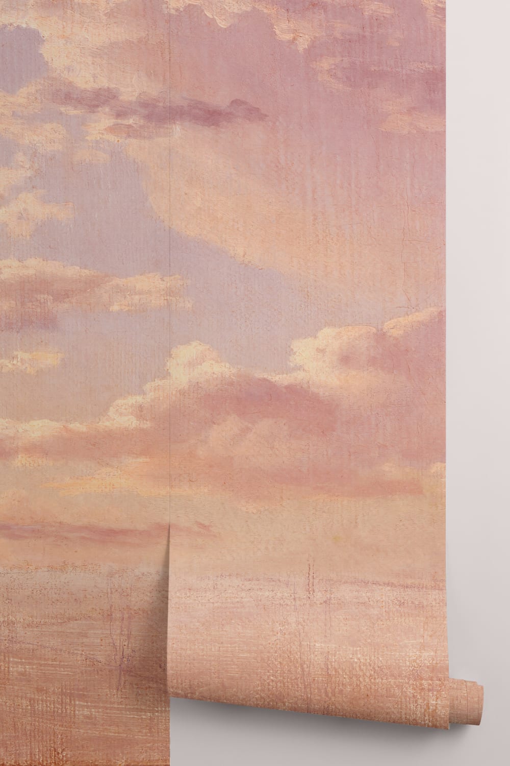 Studie av moln över Öresund Mural-tapeter i solnedgångstoner