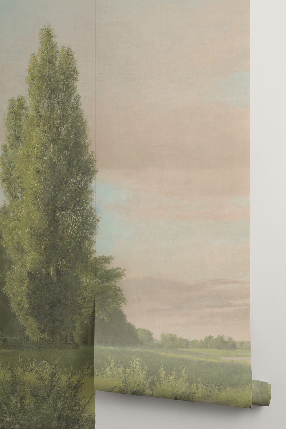 Fototapete Waters Edge Klassische Vintage-Landschaft von Christen Købke