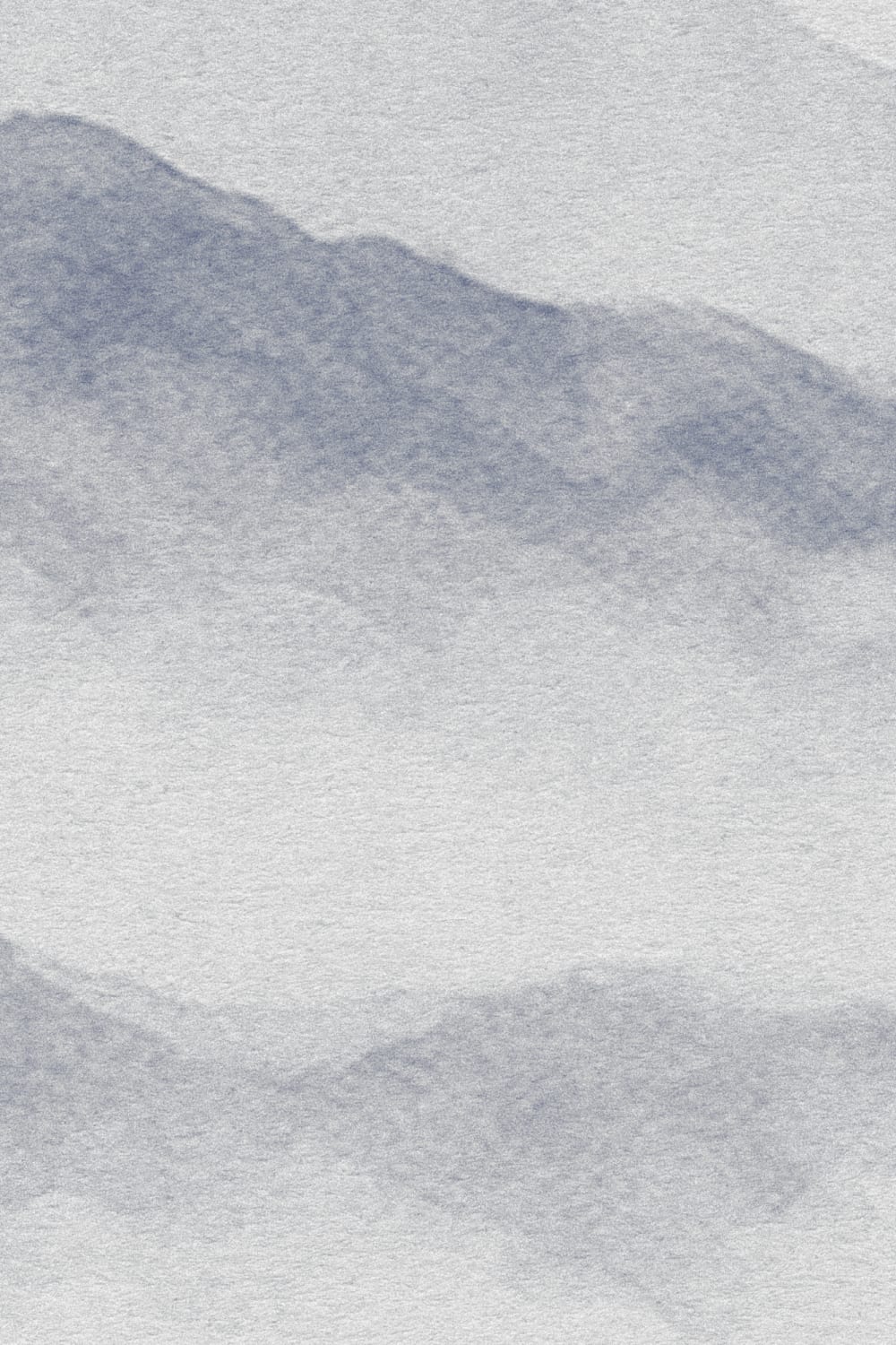 Indigo Japanese Mountain Landscape Wall Mural for Elegance