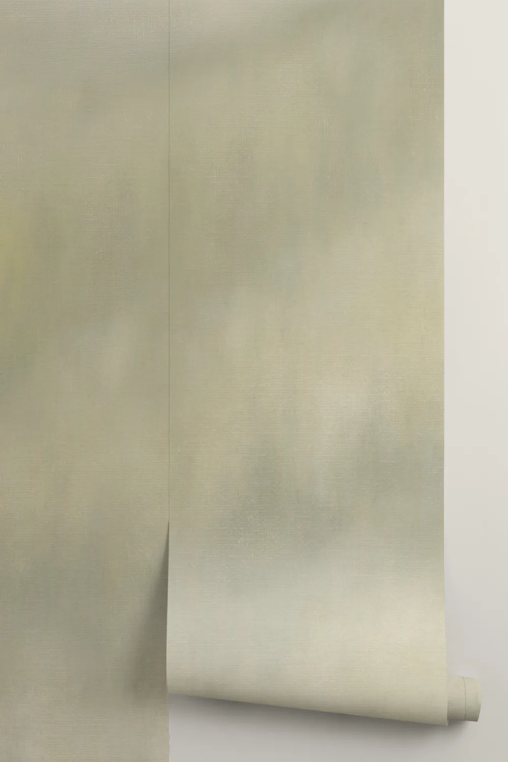 Mistwood Green Abstract Nature Living Room Mural
