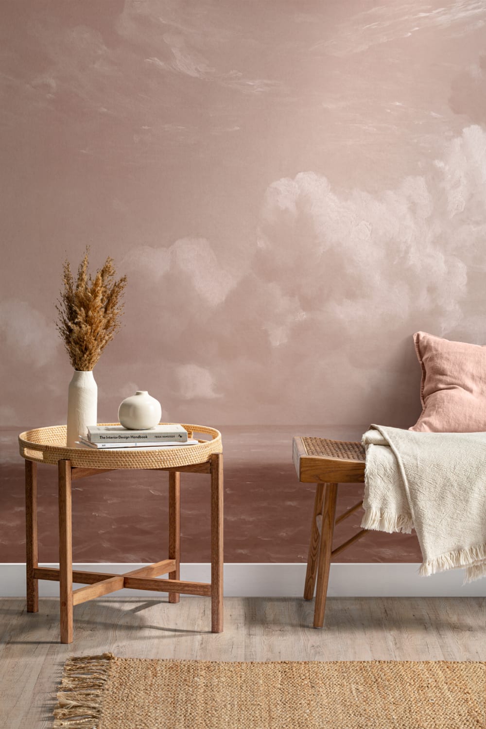 Pink John Constable Seascape Painting Mural