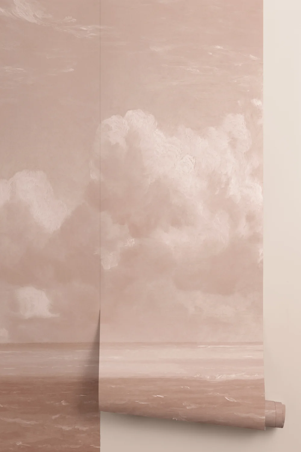 Pink John Constable Seascape Painting Mural