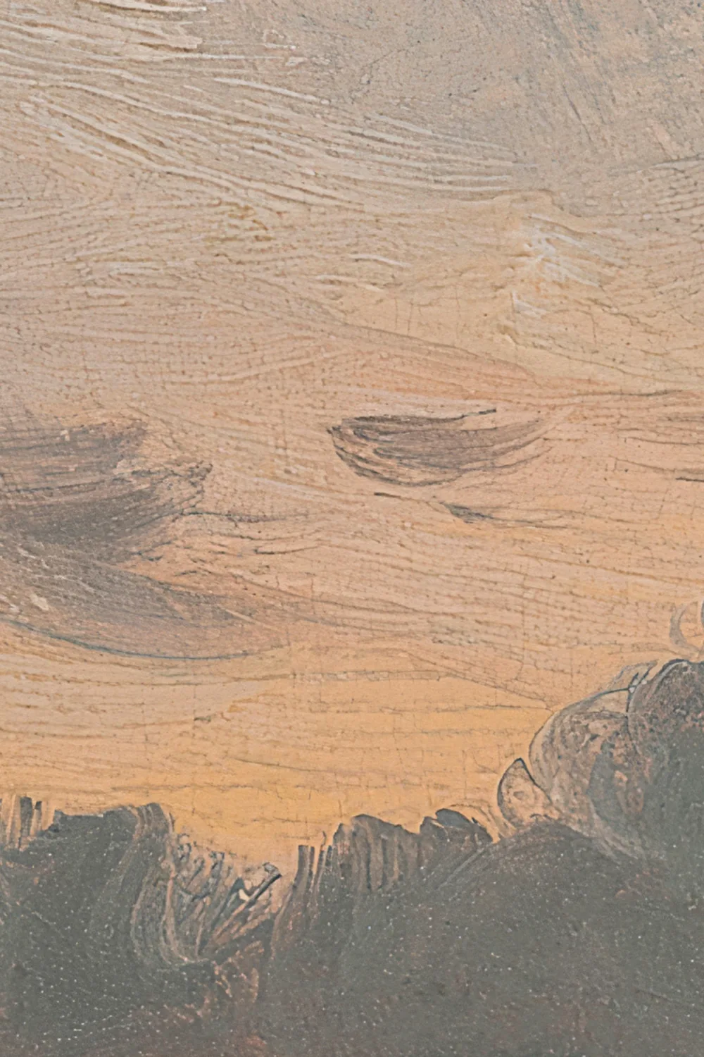 John Constable muurschildering zonsondergang