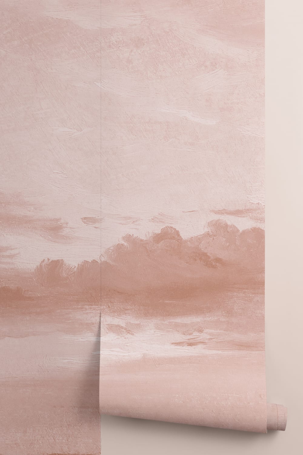 Lyserødt John Constable solnedgangsmaleri fototapet