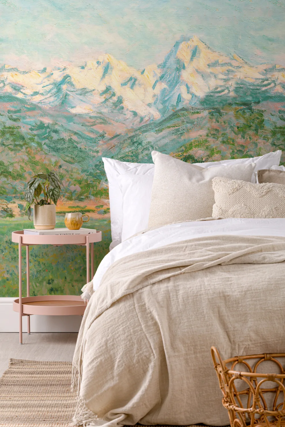 Green Matisse Meadow Painting Mural