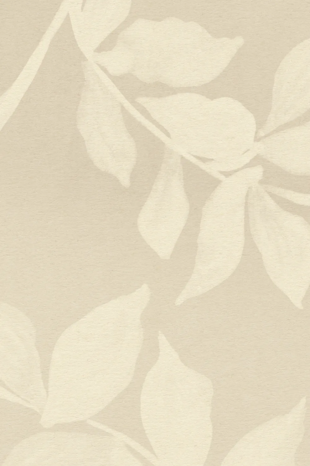 Beige Botanical Elegance Wall Mural For Tranquil Spaces
