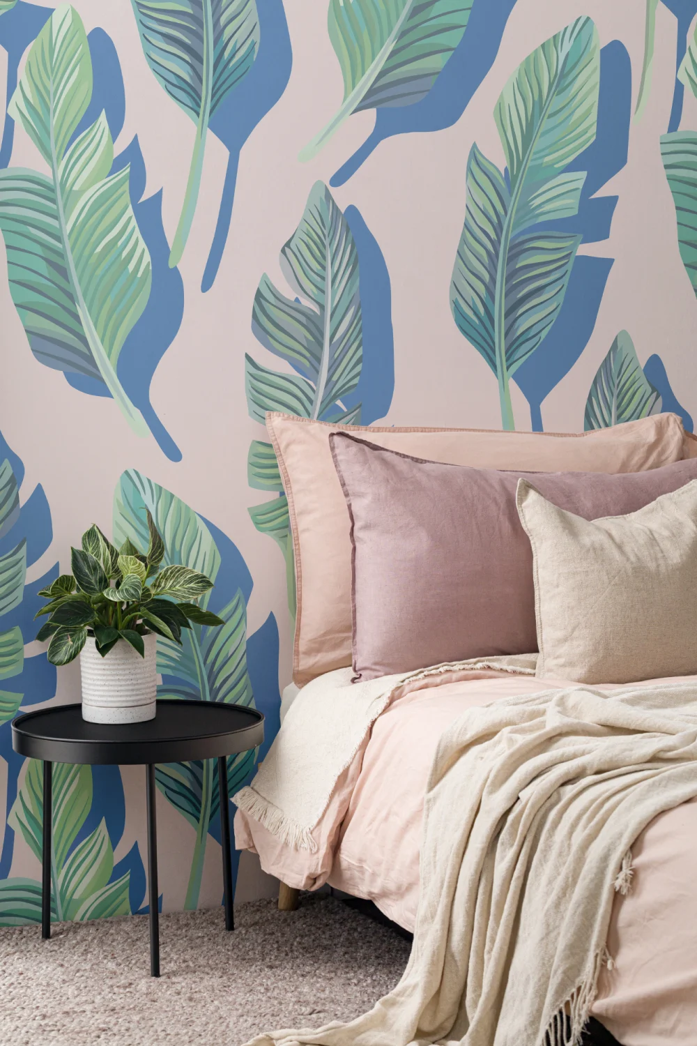 3D Leaf Tropical Wallpaper Mural