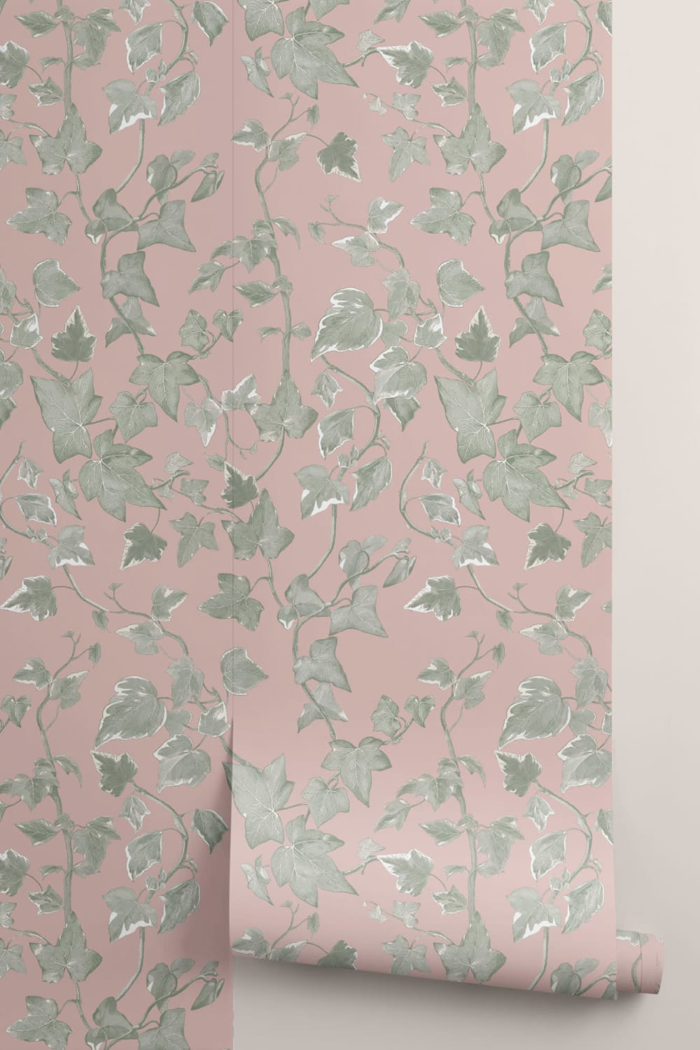 Pink Heritage Ivy Wallpaper