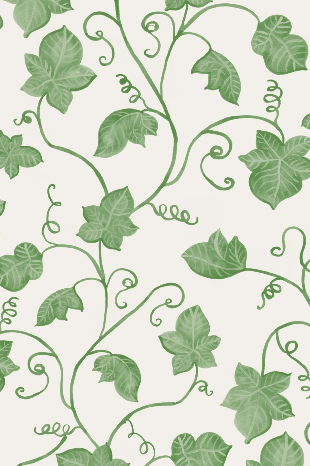 Green Cute Ivy Wallpaper