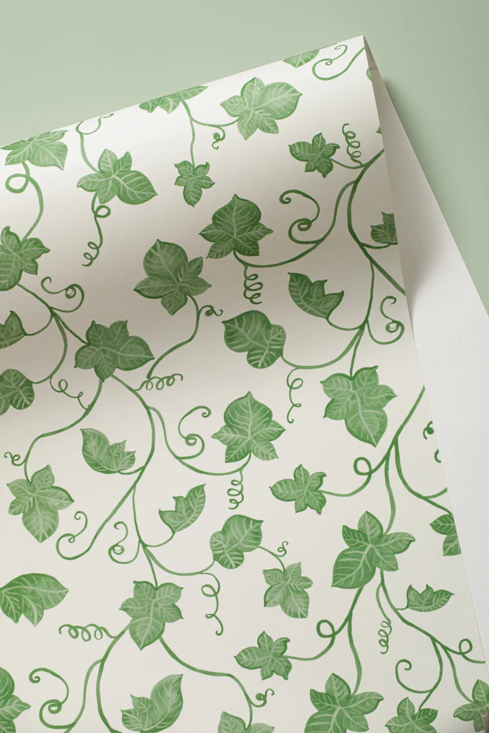 Green Cute Ivy Wallpaper