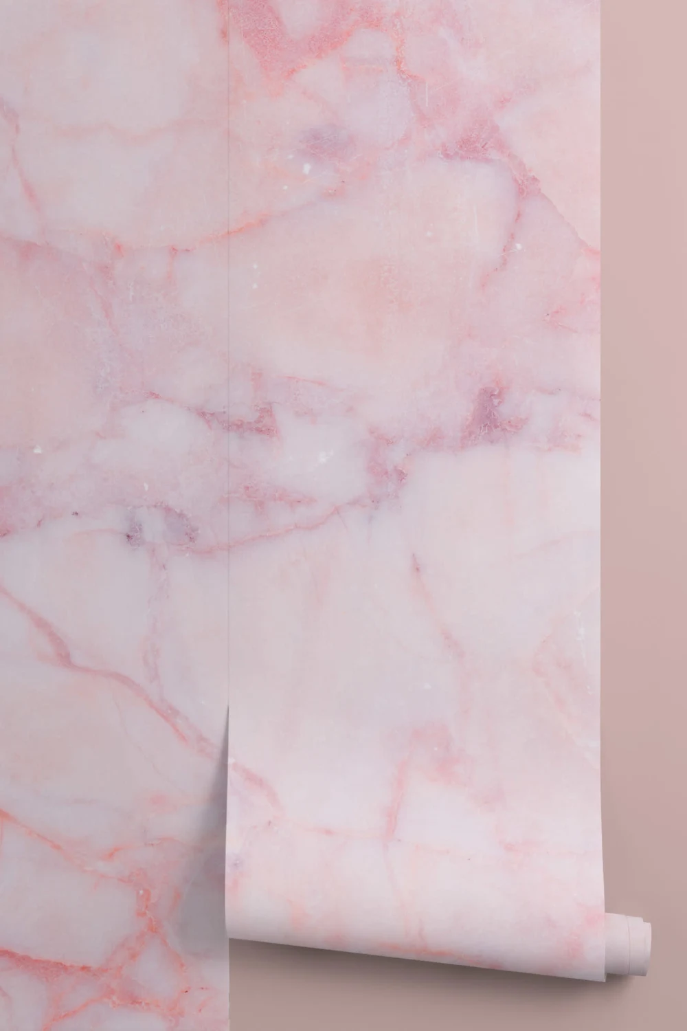 Gebarsten Roze Marmer Behang Muurschildering