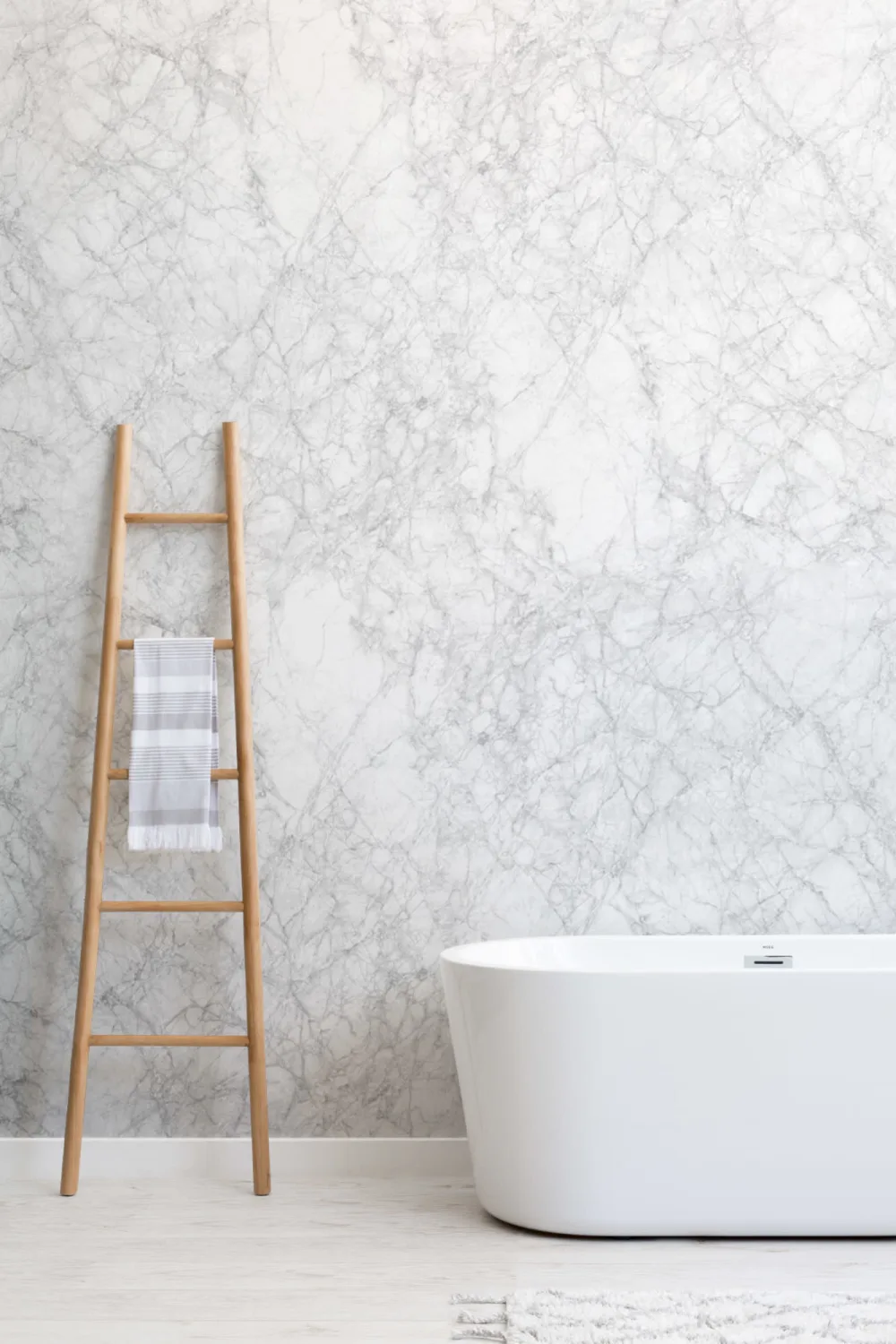 Classic White Marble Wallpaper Mural