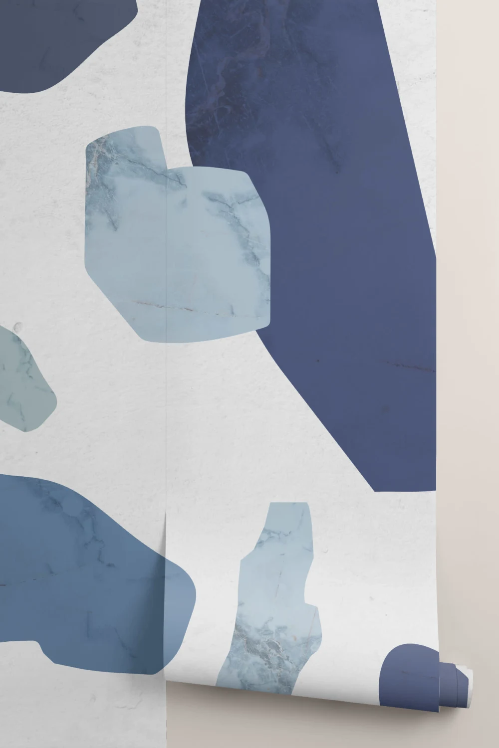 Blue Marble Terrazzo Wallpaper Mural