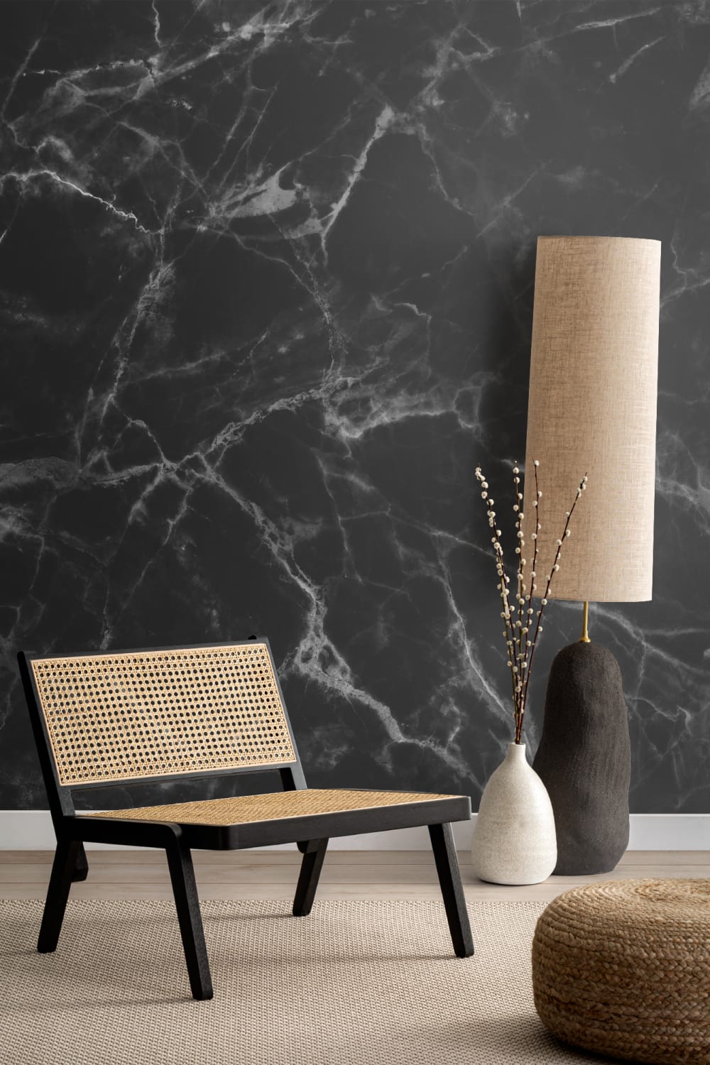Black Marble Wallpaper Mural