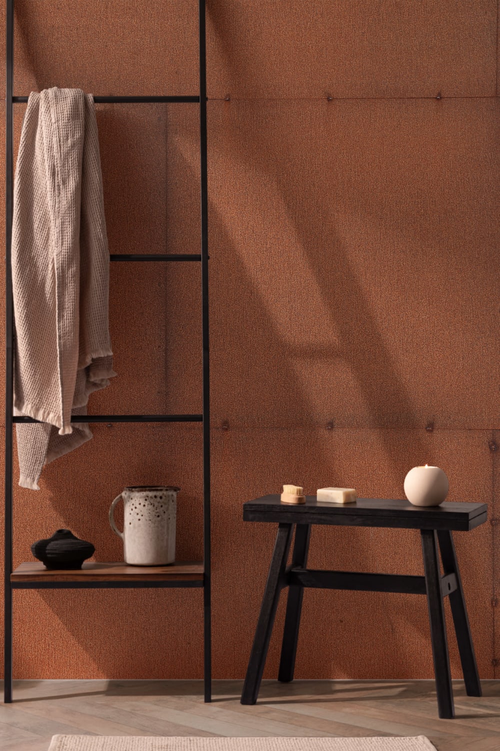 Weathered Steel Wallpaper Mural
