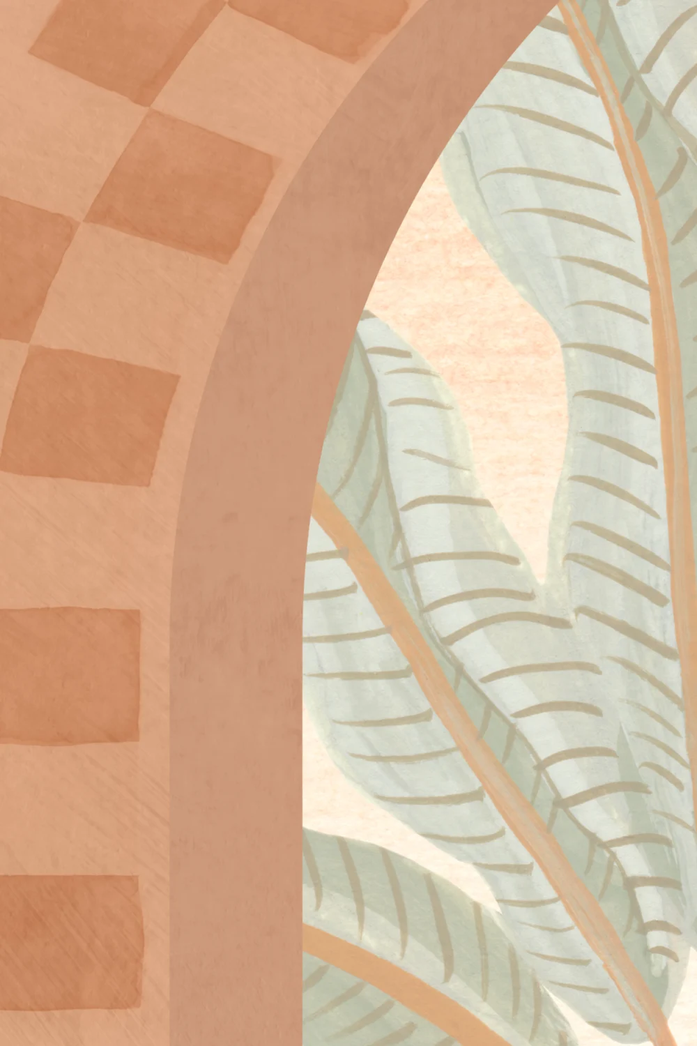 Mediterranean Arch Scenic Mural