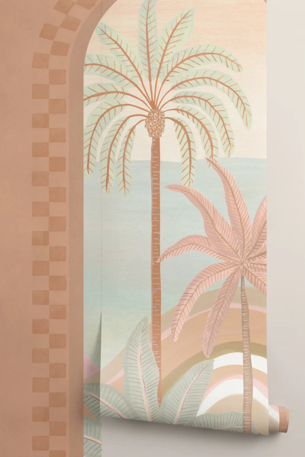 Mediterranean Arch Scenic Mural