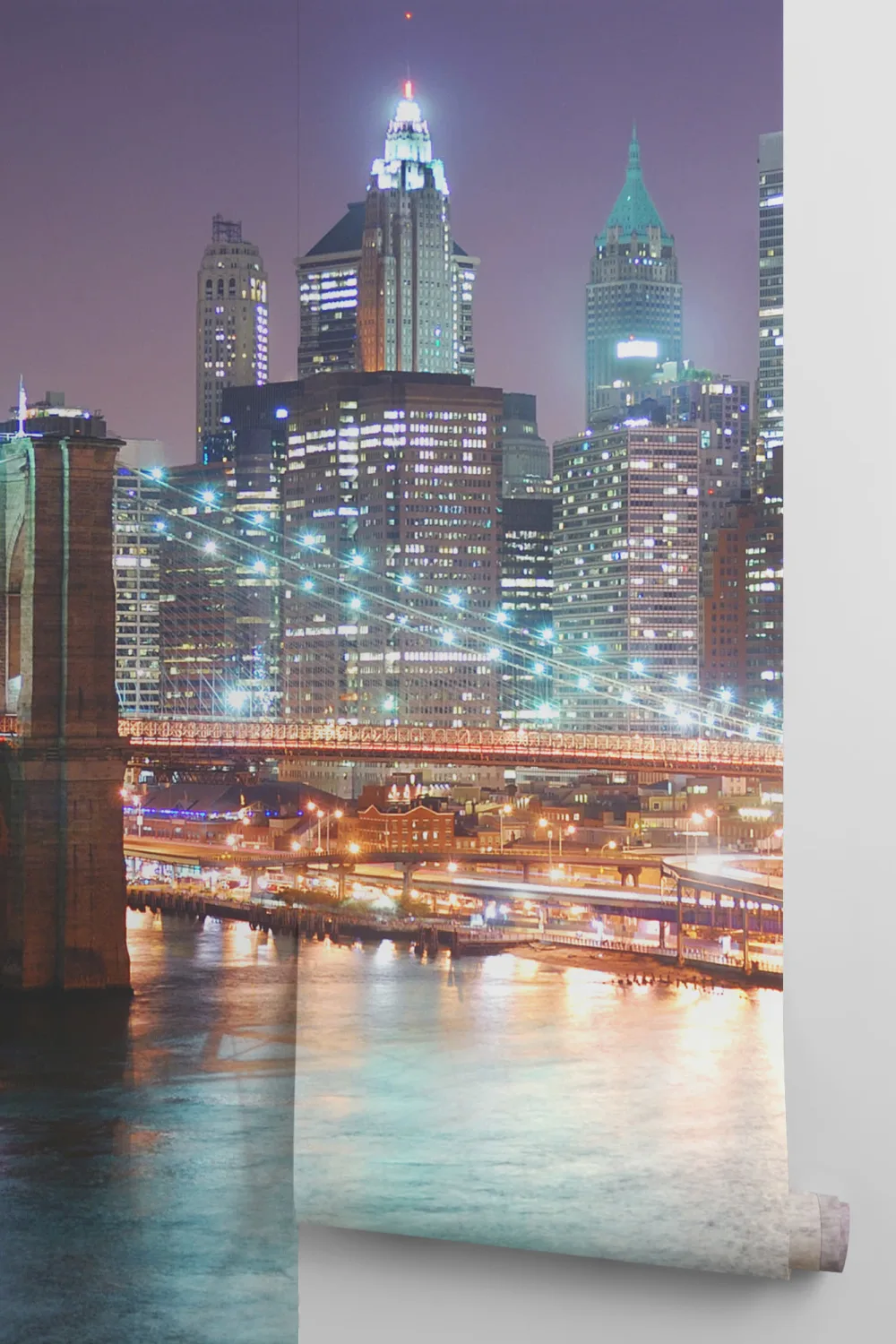 Brooklyn At Night Wallpaper Mural