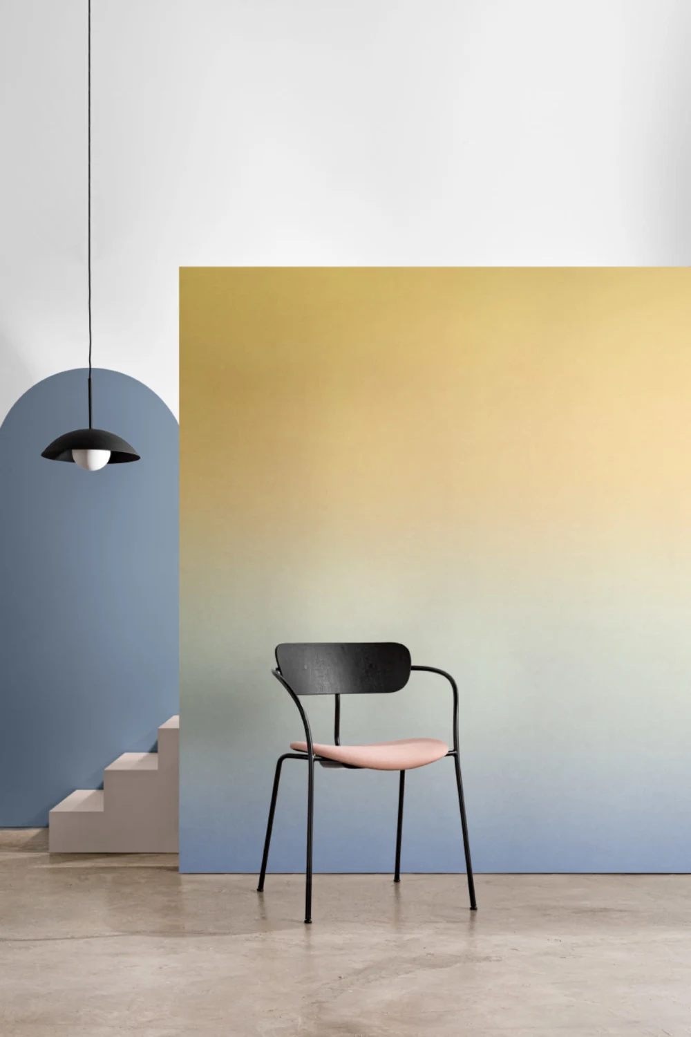 Peach & Blue Ombre Wallpaper Mural