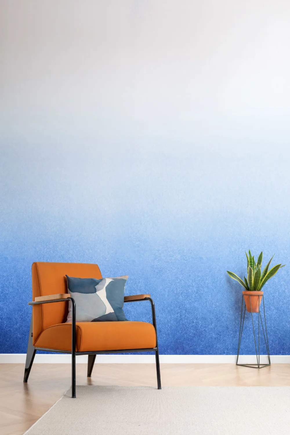 Indigo Ombre Wallpaper Mural