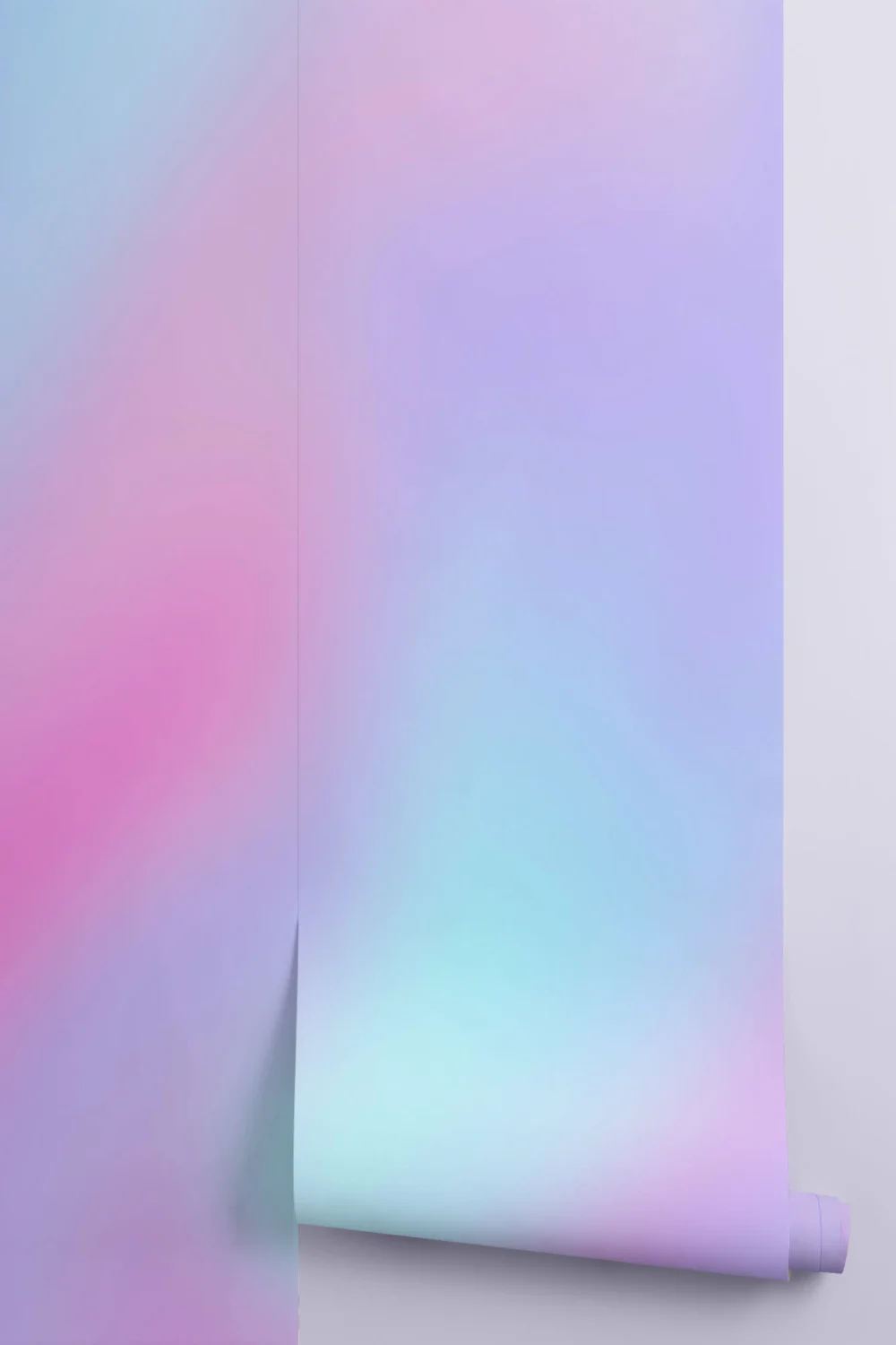 Blue & Pink Bright Gradient Wallpaper Mural