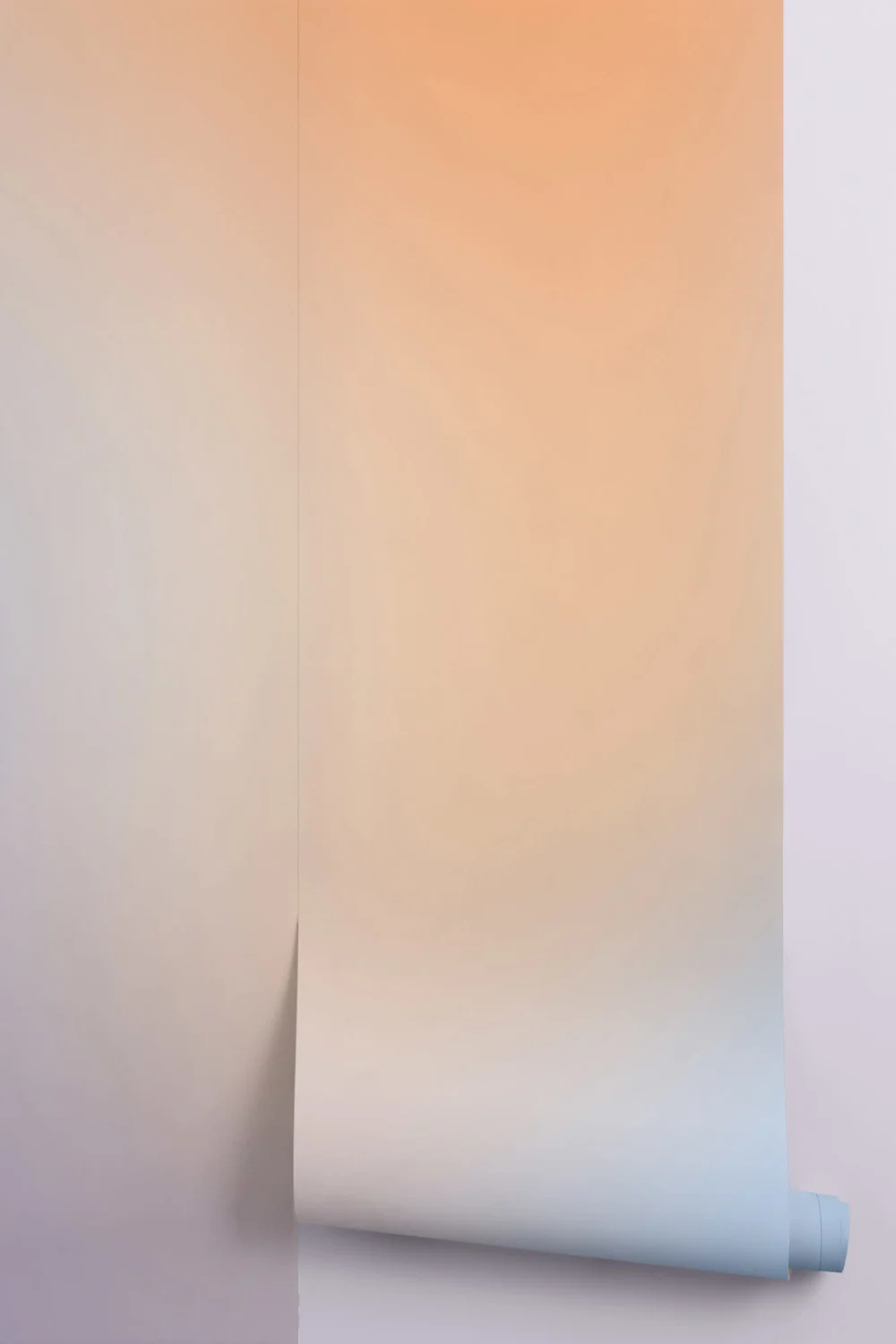 Blue, Orange and Lilac Ombre Wallpaper Mural