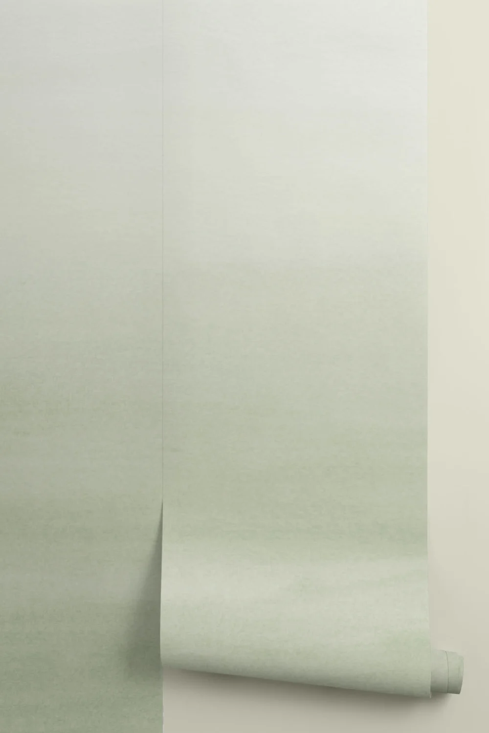 Green Watercolor Ombre Wall Mural