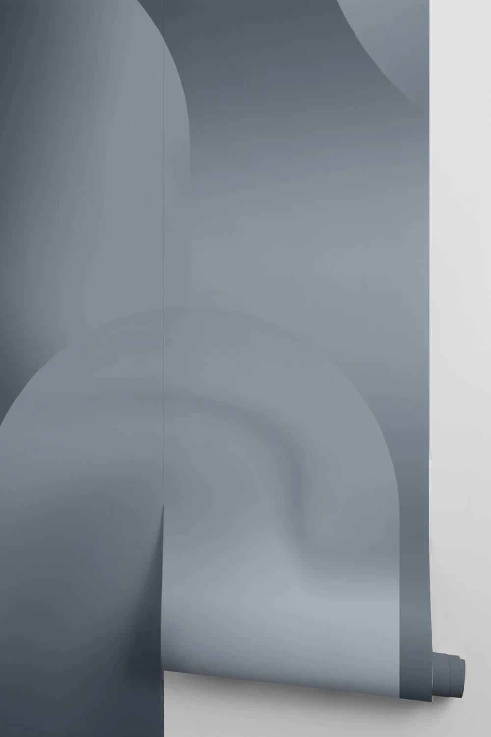 Black & Grey Ombre Abstract Shapes Wall Mural