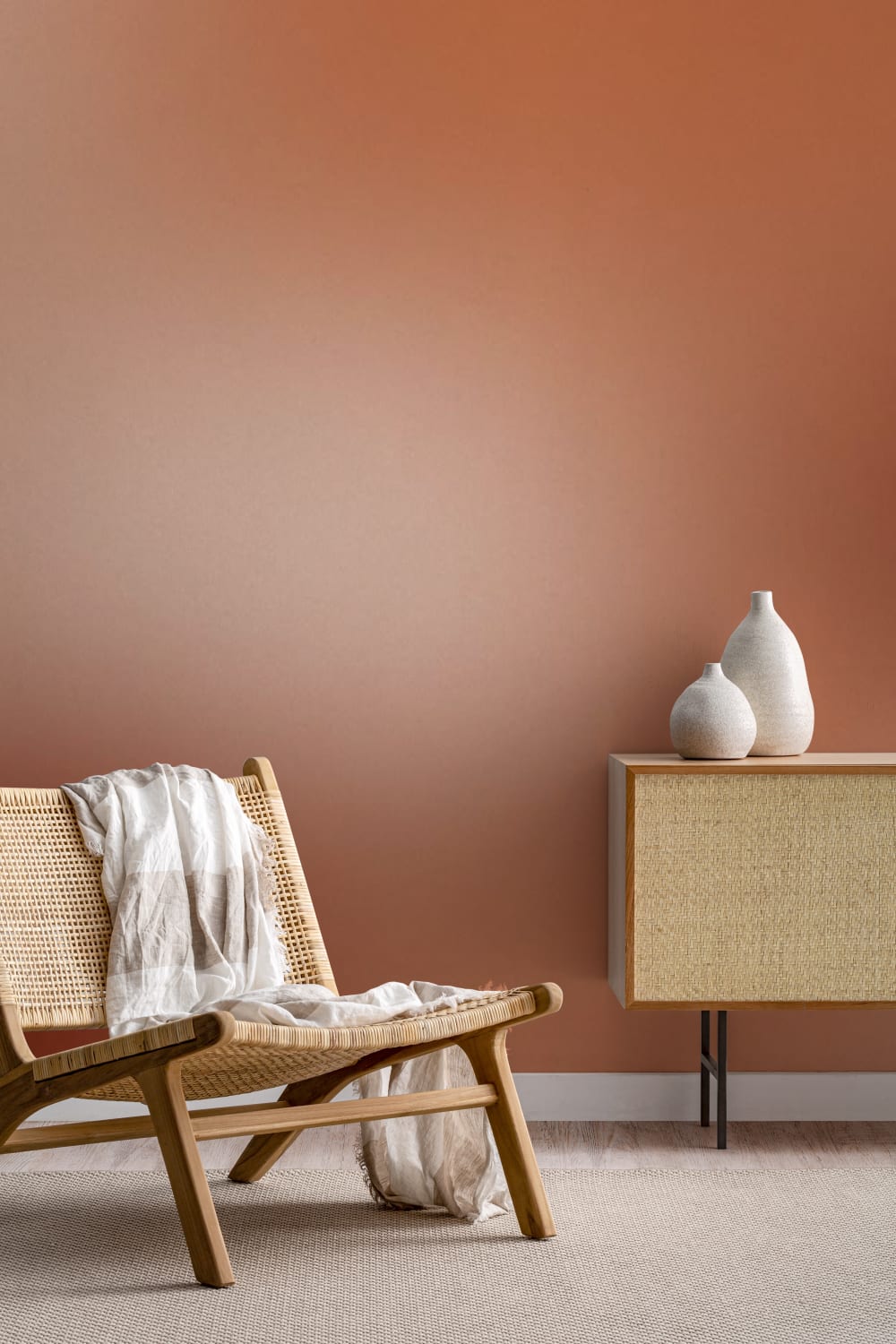 Warm Emberstone Ombre Relaxing Multicolor Wall Mural