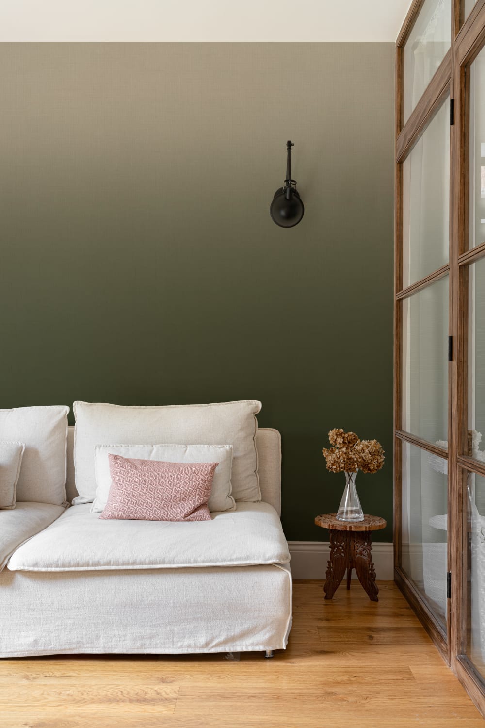 Green Gradient Textural Relaxed Sophistication Wall Mural