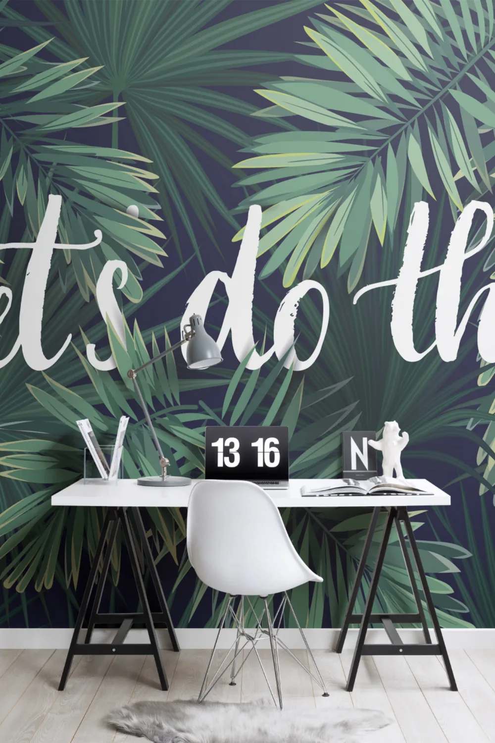 Mural de papel de parede motivacional 'Lets Do This' (Vamos fazer isto)