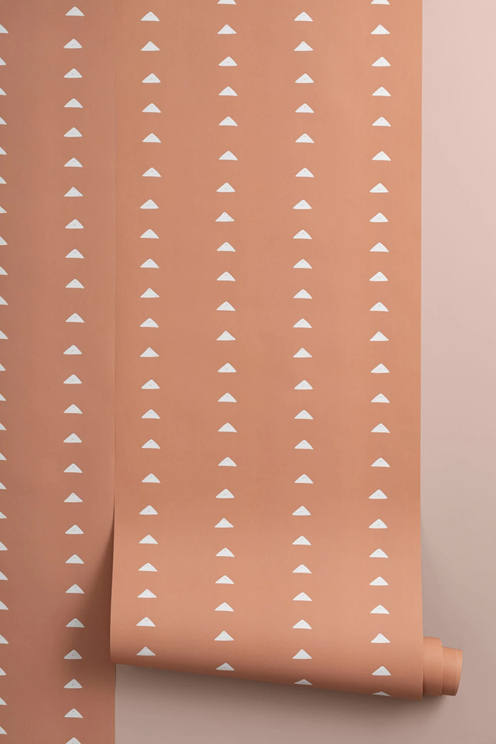 Terracotta Klein Driehoek Herhaal Patroon Behang